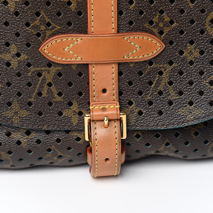 Louis Vuitton Monogram SC Flore Saumur Teal 8 of 10