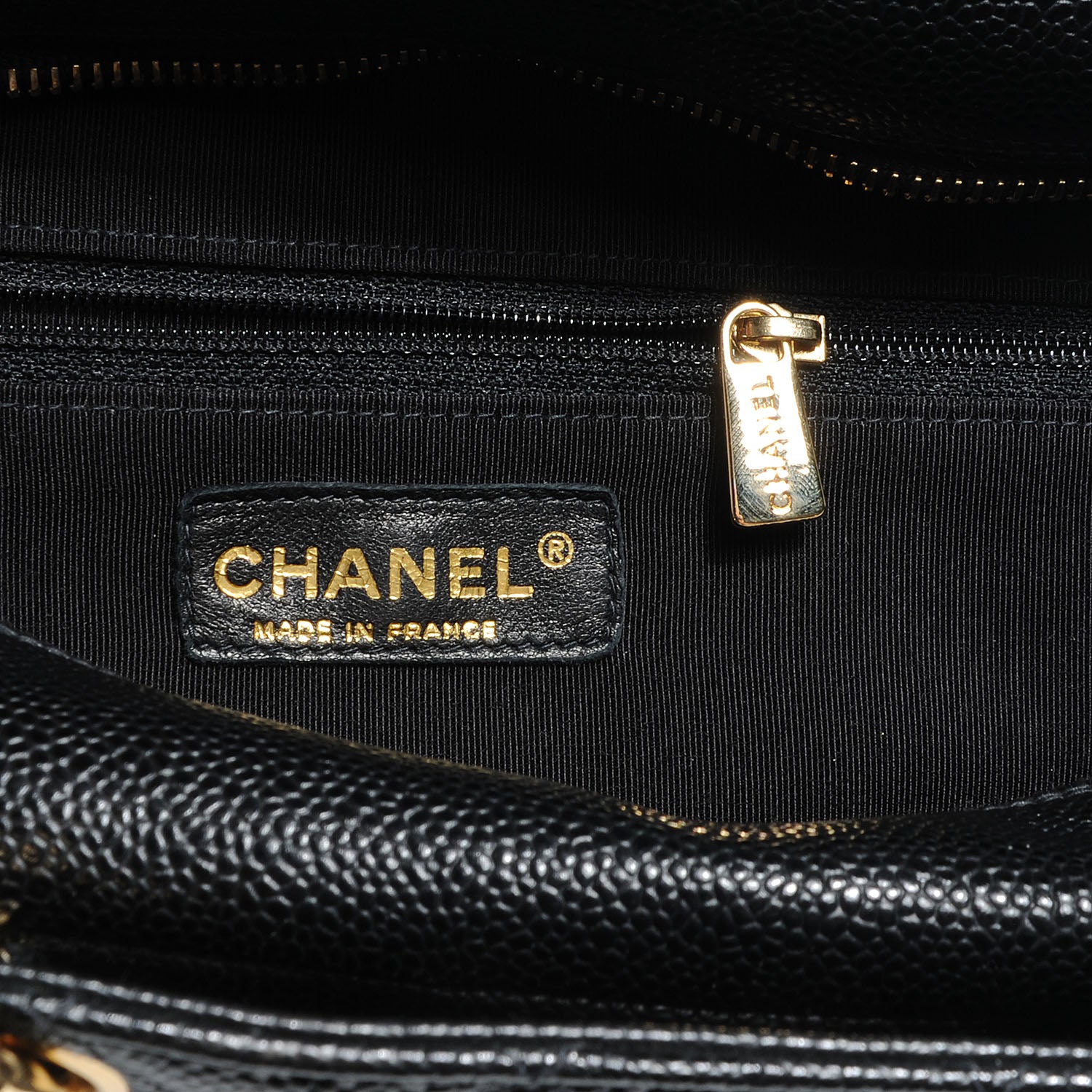 Chanel Caviar Timeless Classic Shopping Tote Black 6 of 7