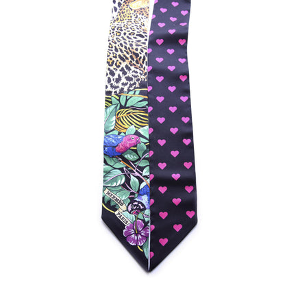 Hermes Silk Jungle Love Love Twilly Black Vert Rose Vif 4 of 4