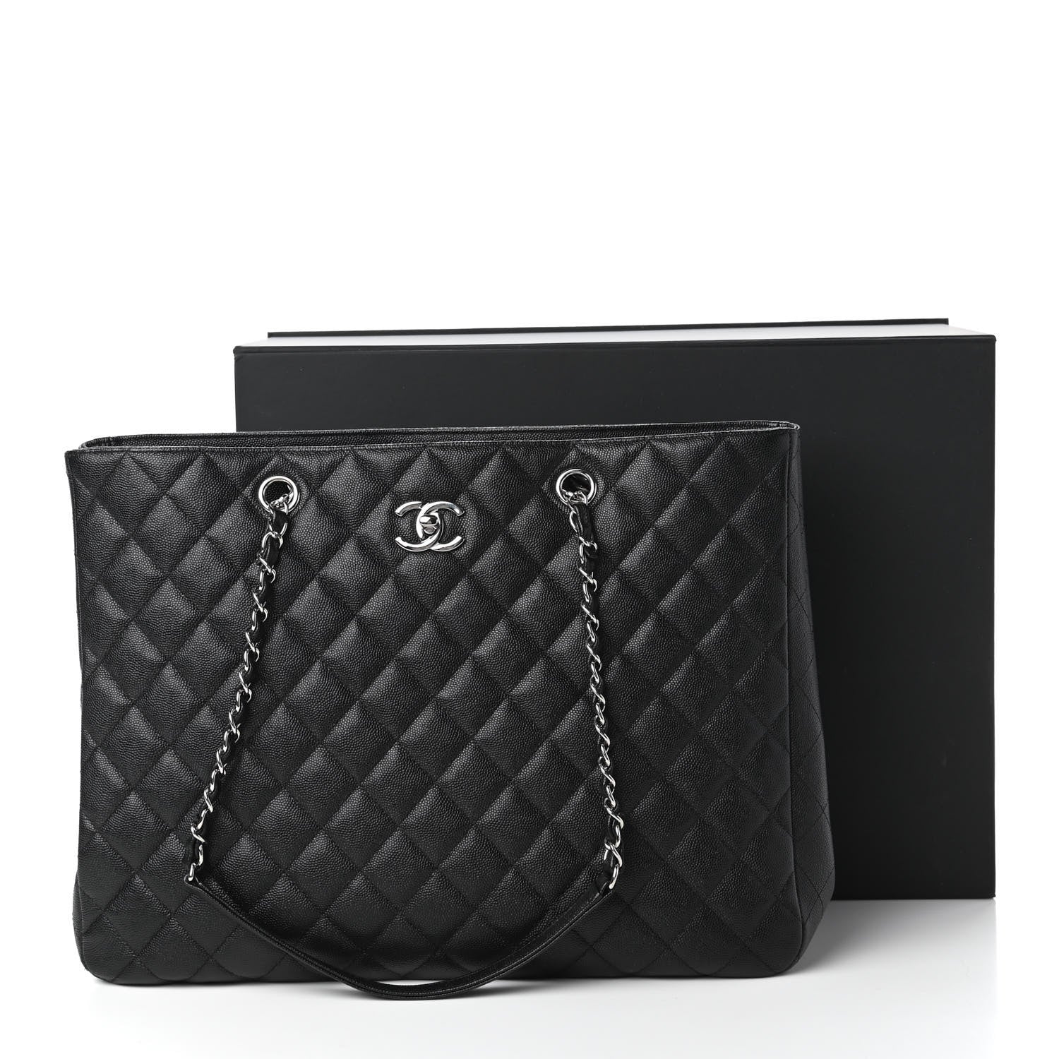 Chanel Caviar Quilted Large Shopping Tote Black 11 of 11