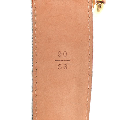 Louis Vuitton Denim Monogram Belt 90 36 Blue 12 of 14