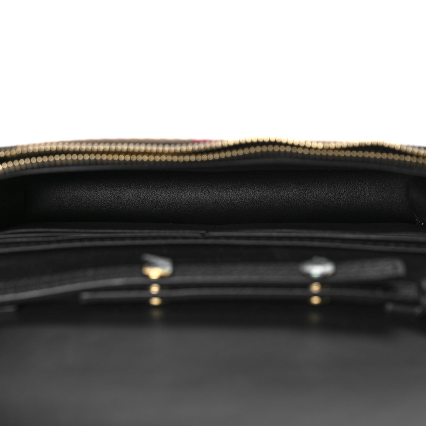 Grained Calfskin House Check Tartan Mix Hampshire Wallet On Chain Black