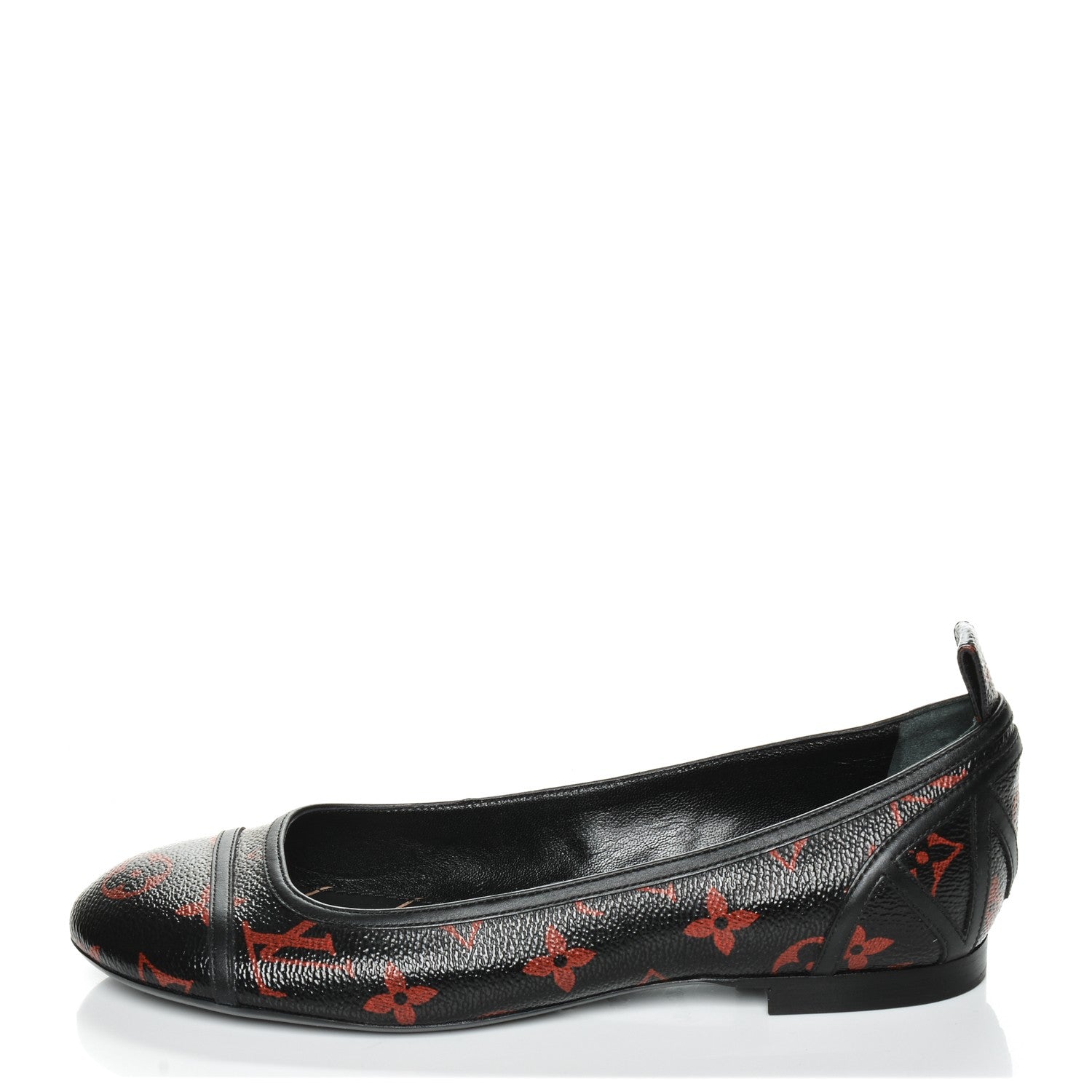 Louis Vuitton Monogram Infrarouge New Revival Ballerina Flats 36 Black 1 of 7