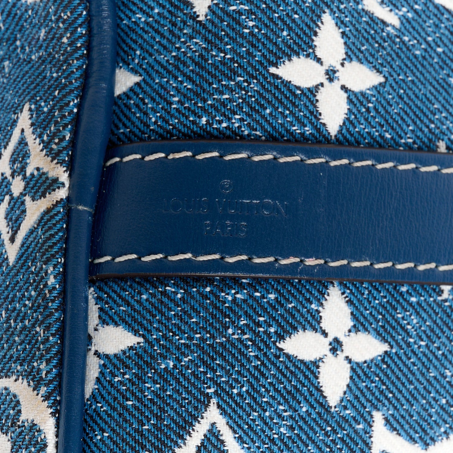 Louis Vuitton Monogram Jacquard Denim Speedy Bandouliere 25 Bleu 8 of 12