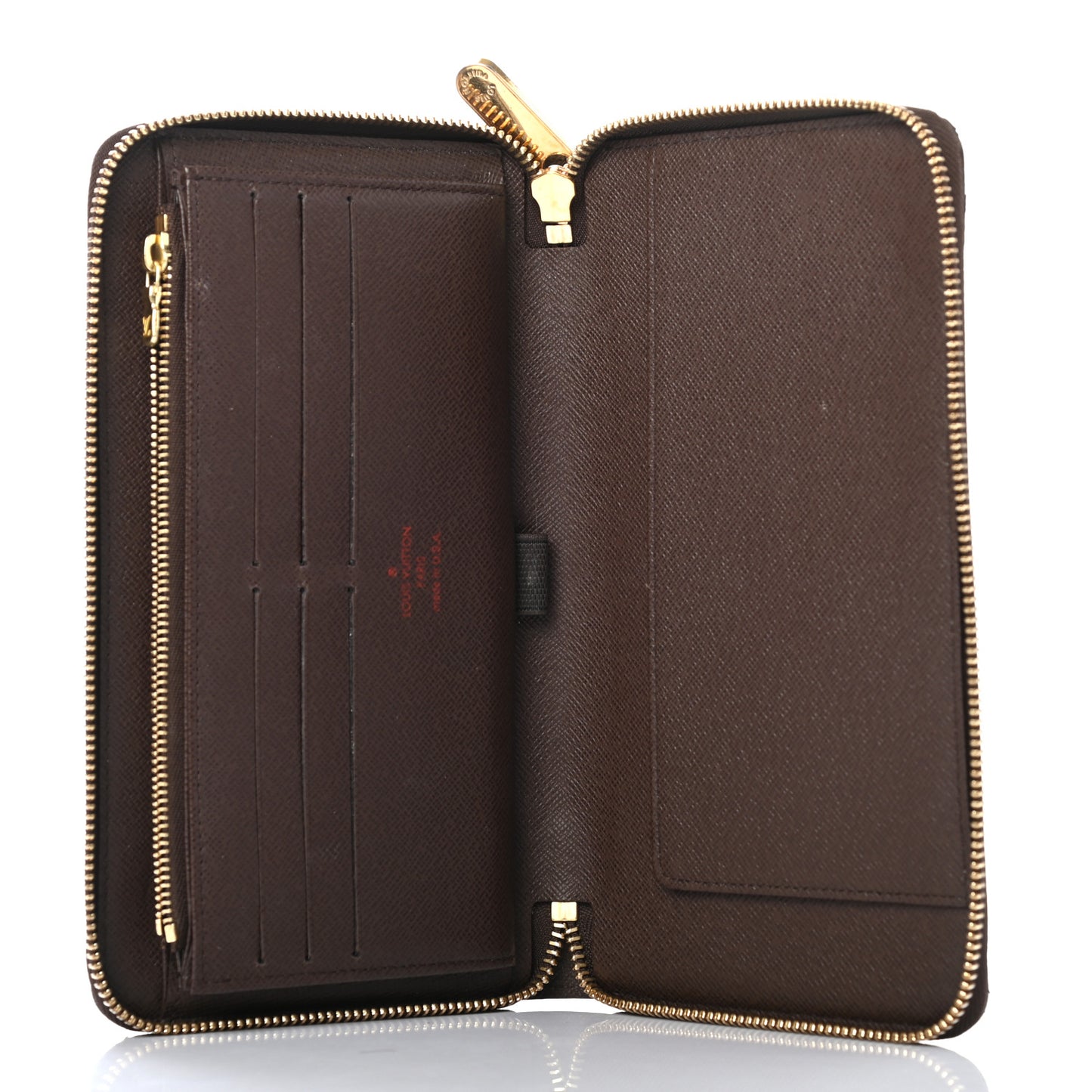 Damier Ebene Zippy Organizer Wallet