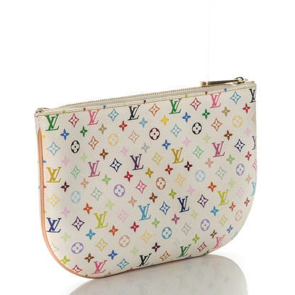 Louis Vuitton Monogram Multicolor Pochette Plate GM White 3 of 5