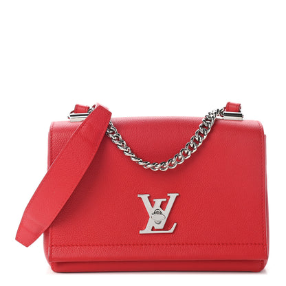 Louis Vuitton Calfskin Lockme II Chain Bag BB Rubis 1 of 8
