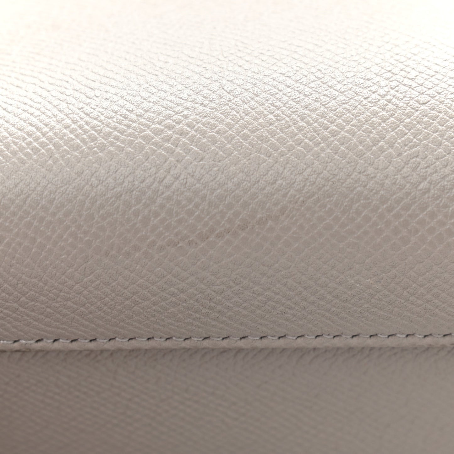 Grained Calfskin Micro Belt Bag Pearl Blue