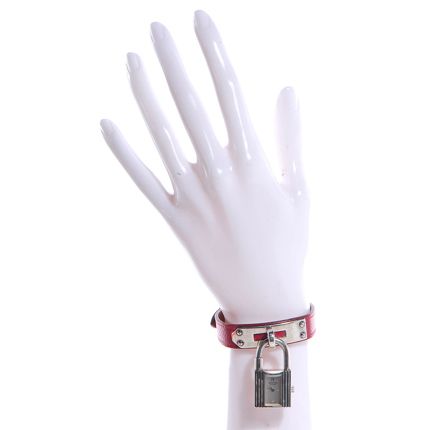 Stainless Steel Courchevel 20mm Kelly Cadena Quartz Watch Rouge