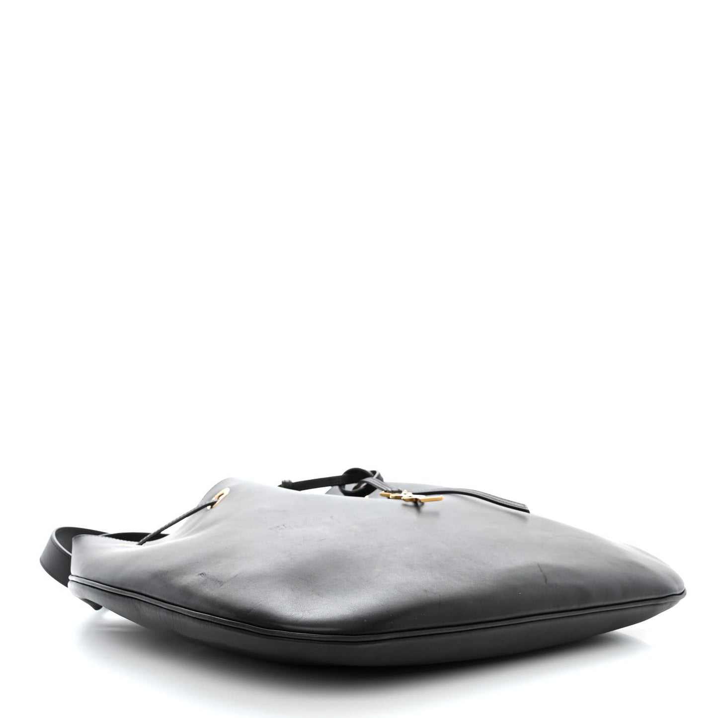 Smooth Calfskin Paris VII Large Flat Hobo Black