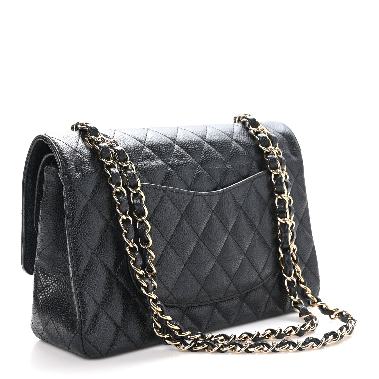 Chanel Caviar Quilted Medium Double Flap Black 3 of 10