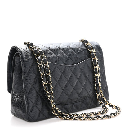 Chanel Caviar Quilted Medium Double Flap Black 3 of 10