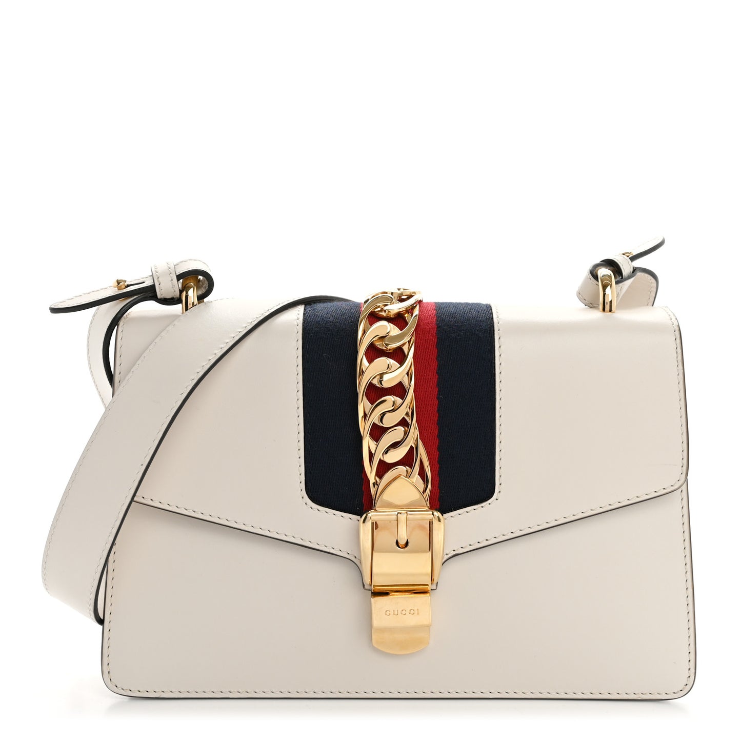 Calfskin Small Sylvie Shoulder Bag Off White