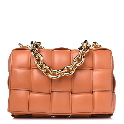 Bottega Veneta Lambskin Maxi Intreccio Padded Chain Cassette Crossbody Bag Clay 1 of 4