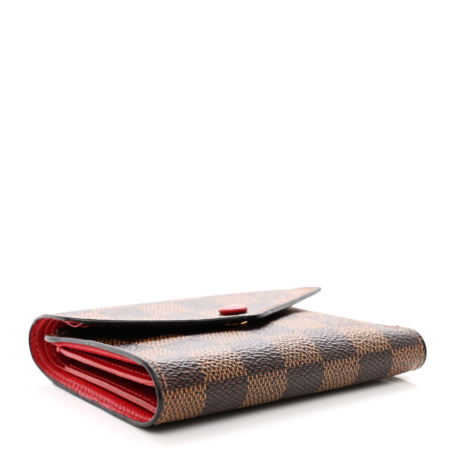 Louis Vuitton Damier Ebene Victorine Wallet Red 4 of 6