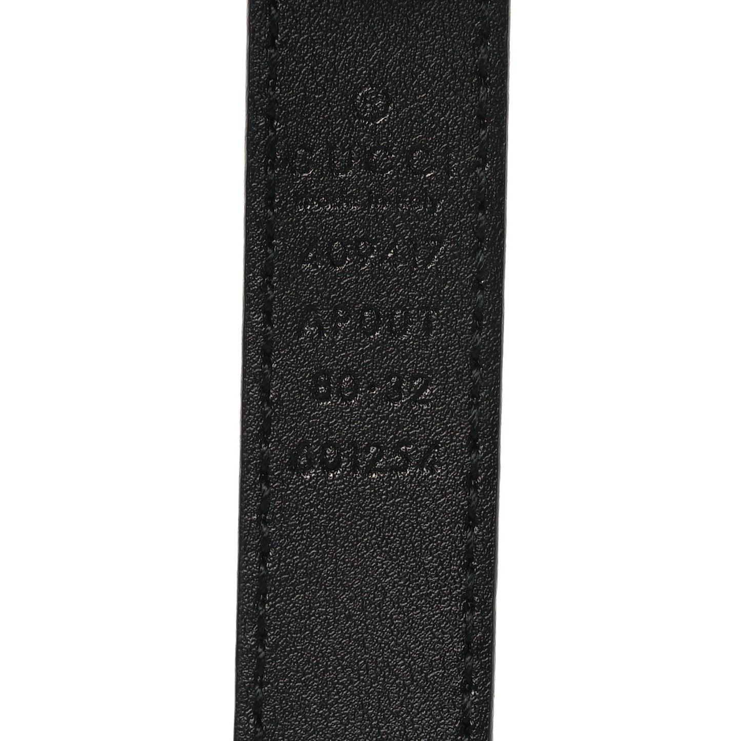 Calfskin Double G 20mm Belt 80 32 Black