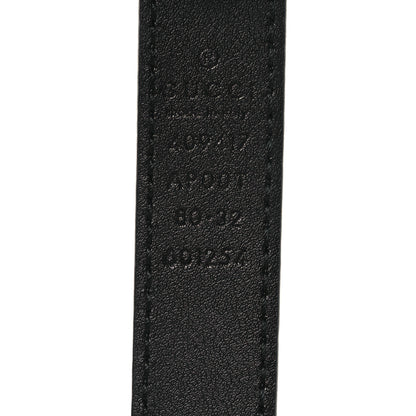 Gucci Calfskin Double G 20mm Belt 80 32 Black 5 of 5