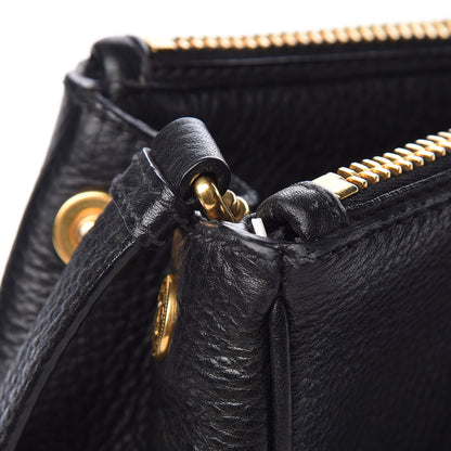 Prada Vitello Daino Large Double Zip Tote Nero Black 10 of 24
