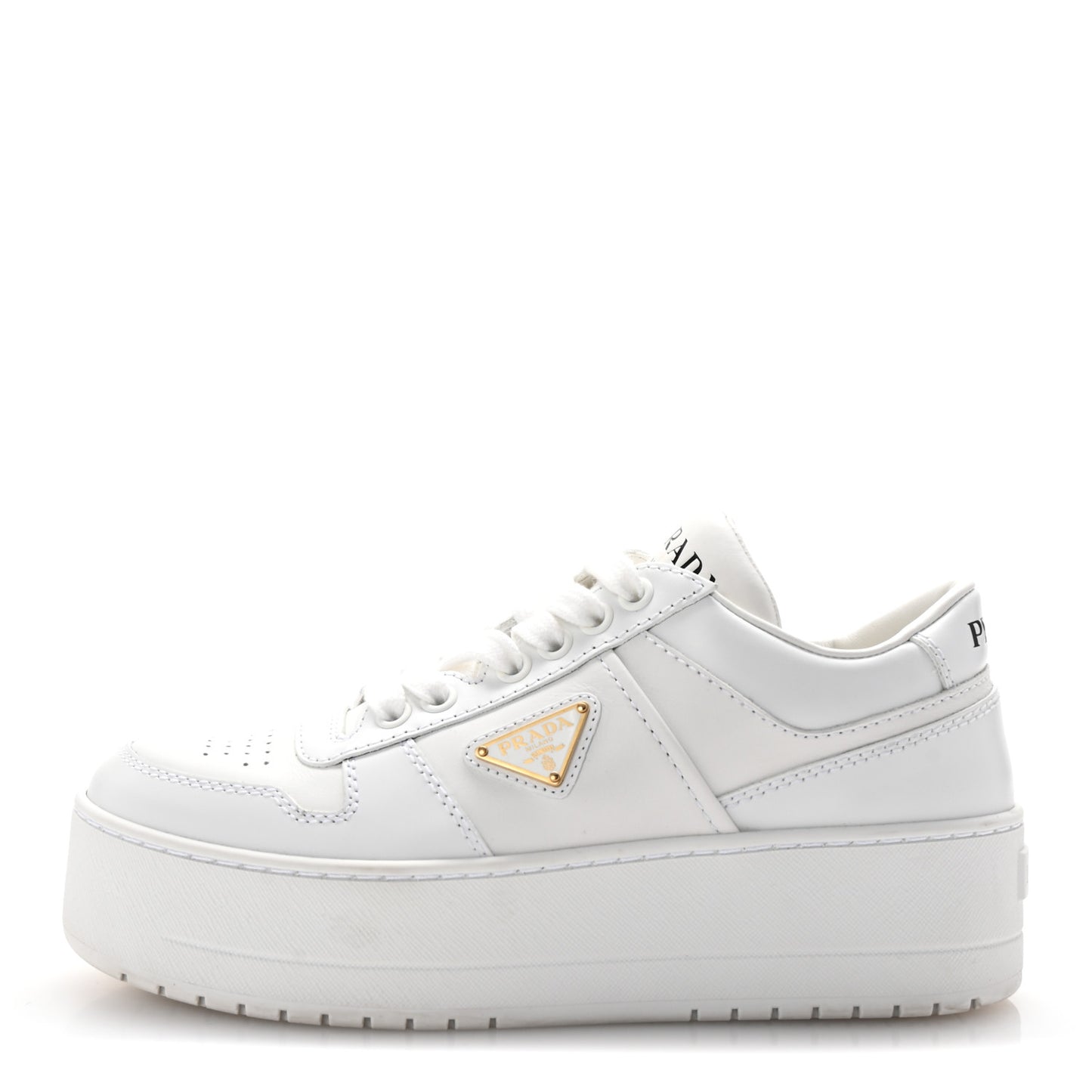 Vitello Rois Triangle Womens Downtown Platform Low Top Sneakers 35.5 White
