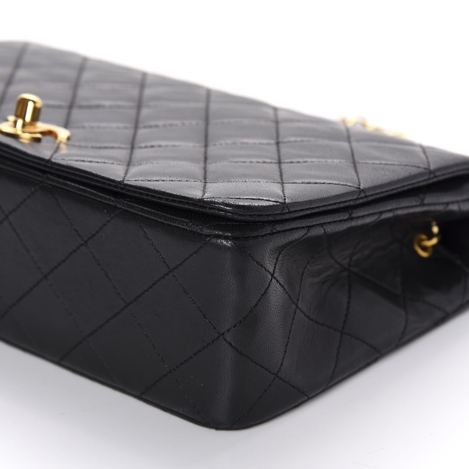 Chanel Lambskin Quilted Small Single Flap Bag Black 7 of 11