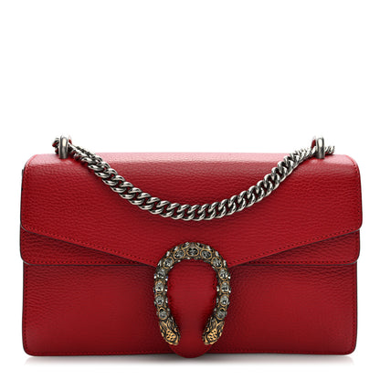 Gucci Dollar Calfskin Swarovski Crystal Small Dionysus Shoulder Bag Hibiscus Red 1 of 10