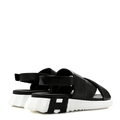 Hermes Calfskin Womens Electric Sandals 40 Black 5 of 10