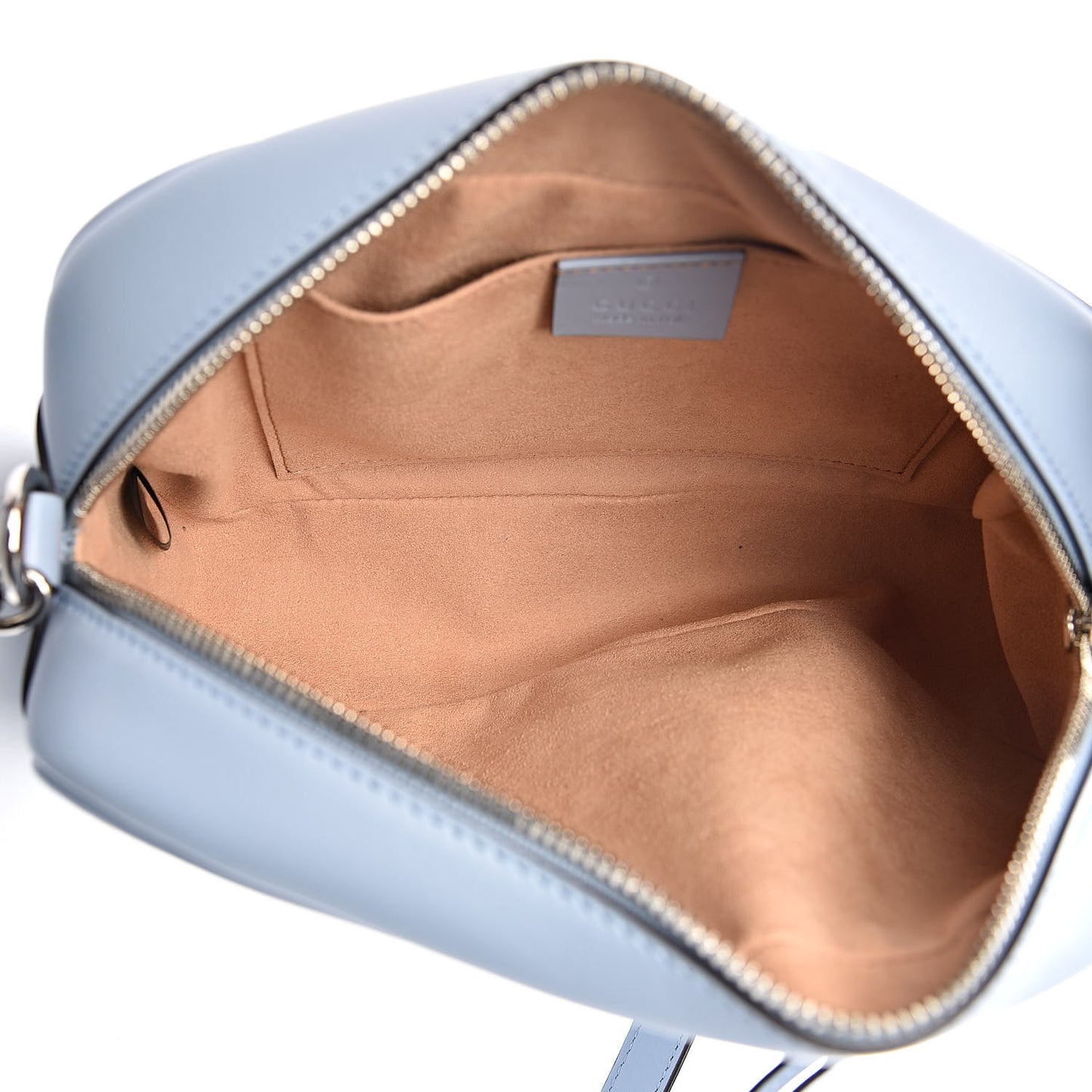 Calfskin Matelasse Small GG Marmont Chain Shoulder Bag Porcelain Light Blue