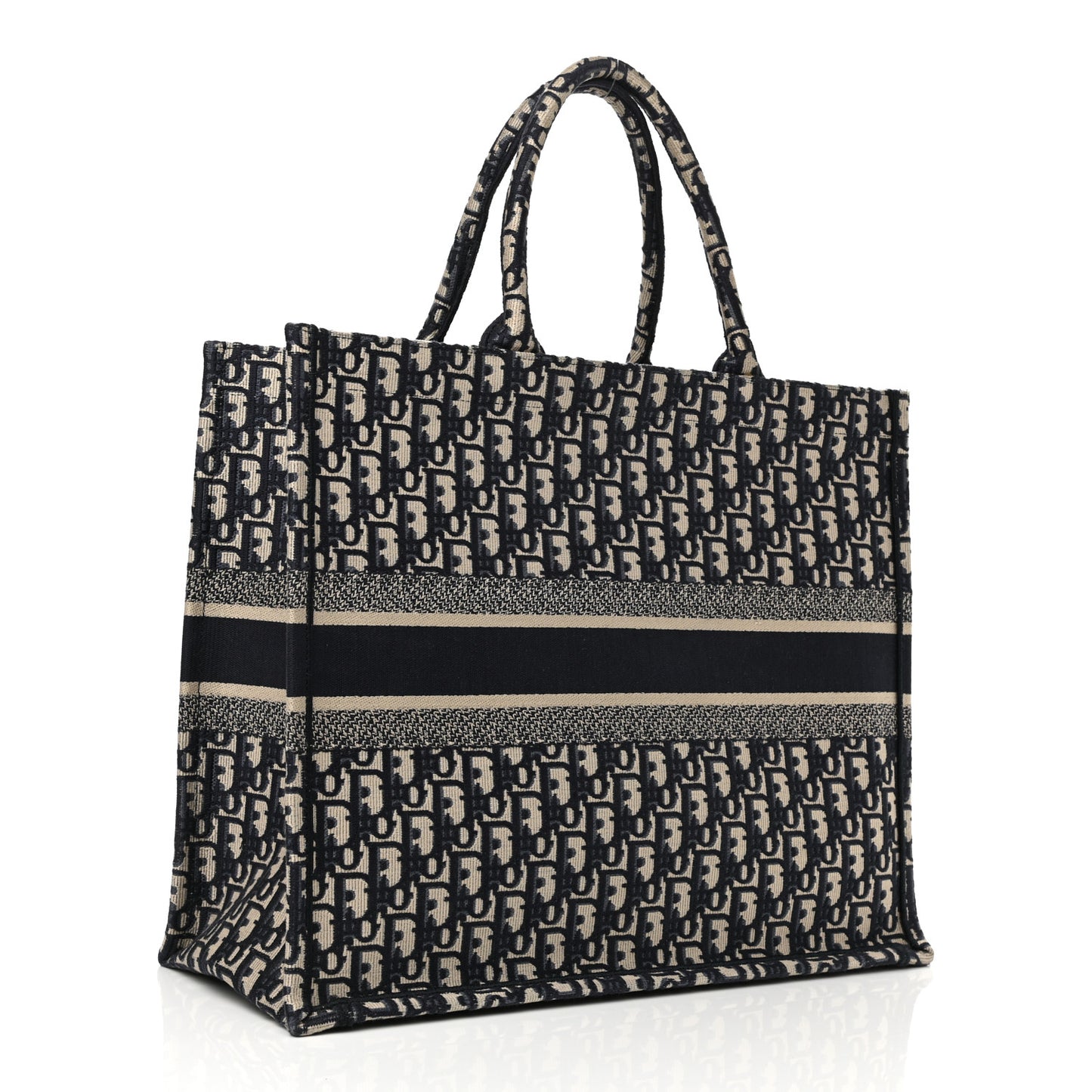 Oblique Large Book Tote Blue Multicolor