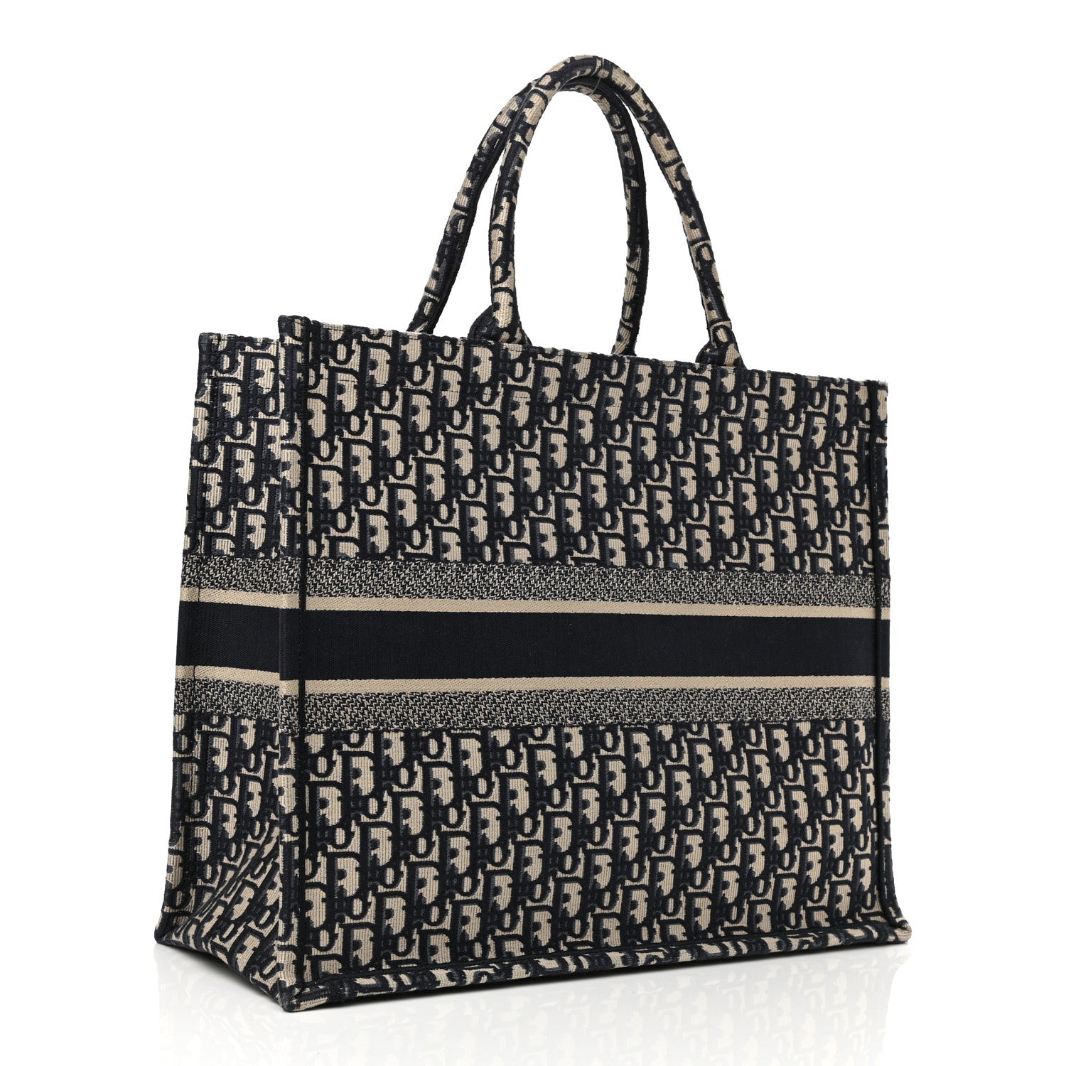 Christian Dior Oblique Large Book Tote Blue Multicolor 3 of 10