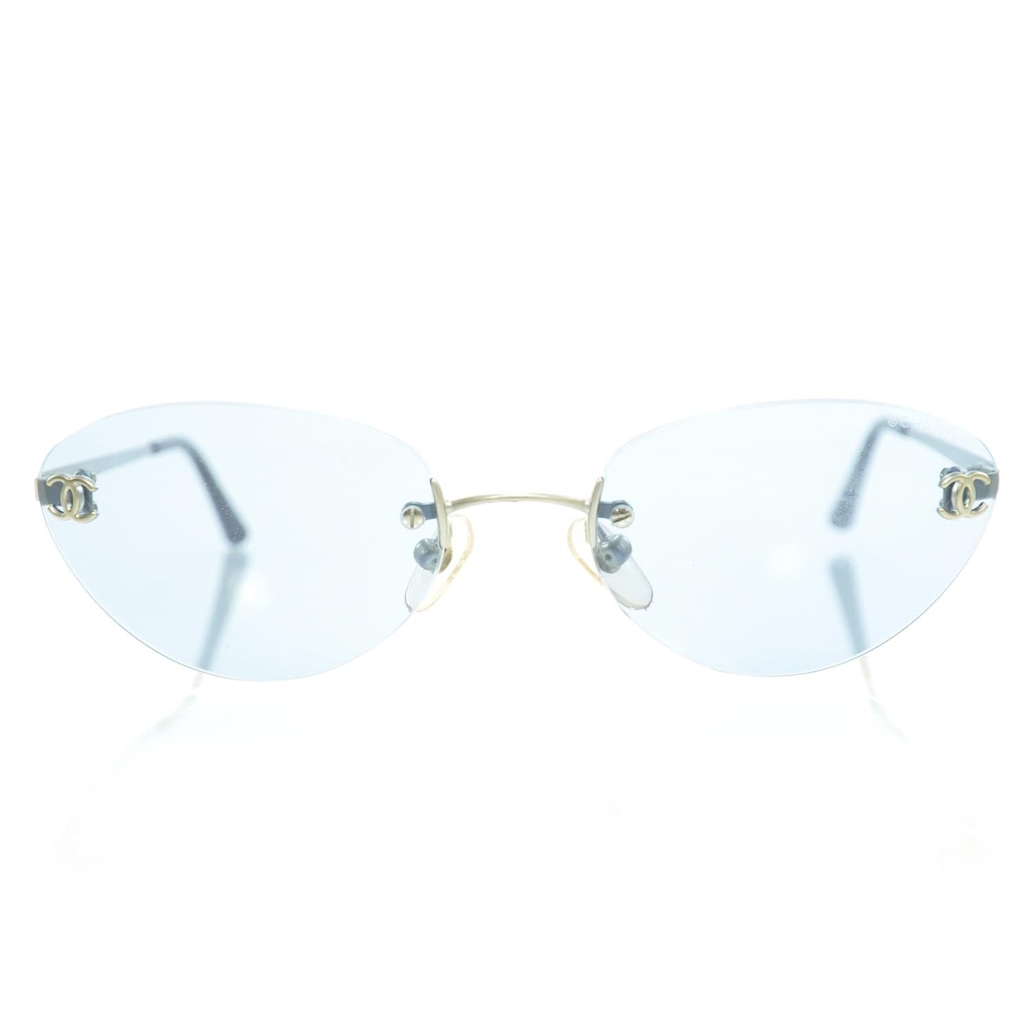 Chanel CC Logo Sunglasses 4003 Blue 3 of 8