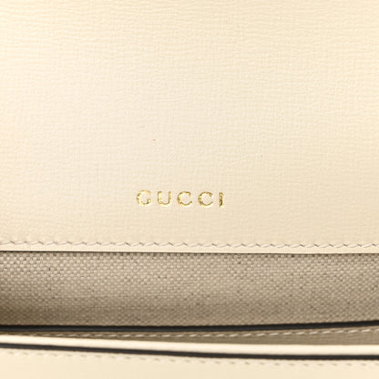 Gucci Azalea Calfskin Web Mini Horsebit 1955 Shoulder Bag Mystic White 6 of 10