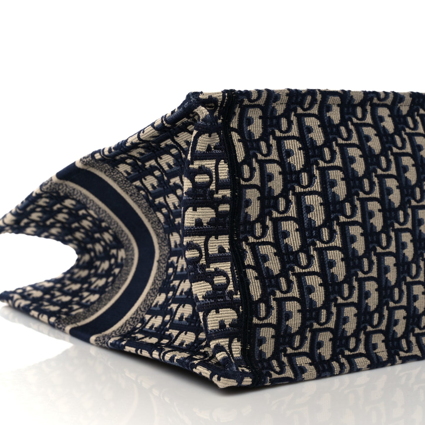 Oblique Book Tote Blue Multicolor