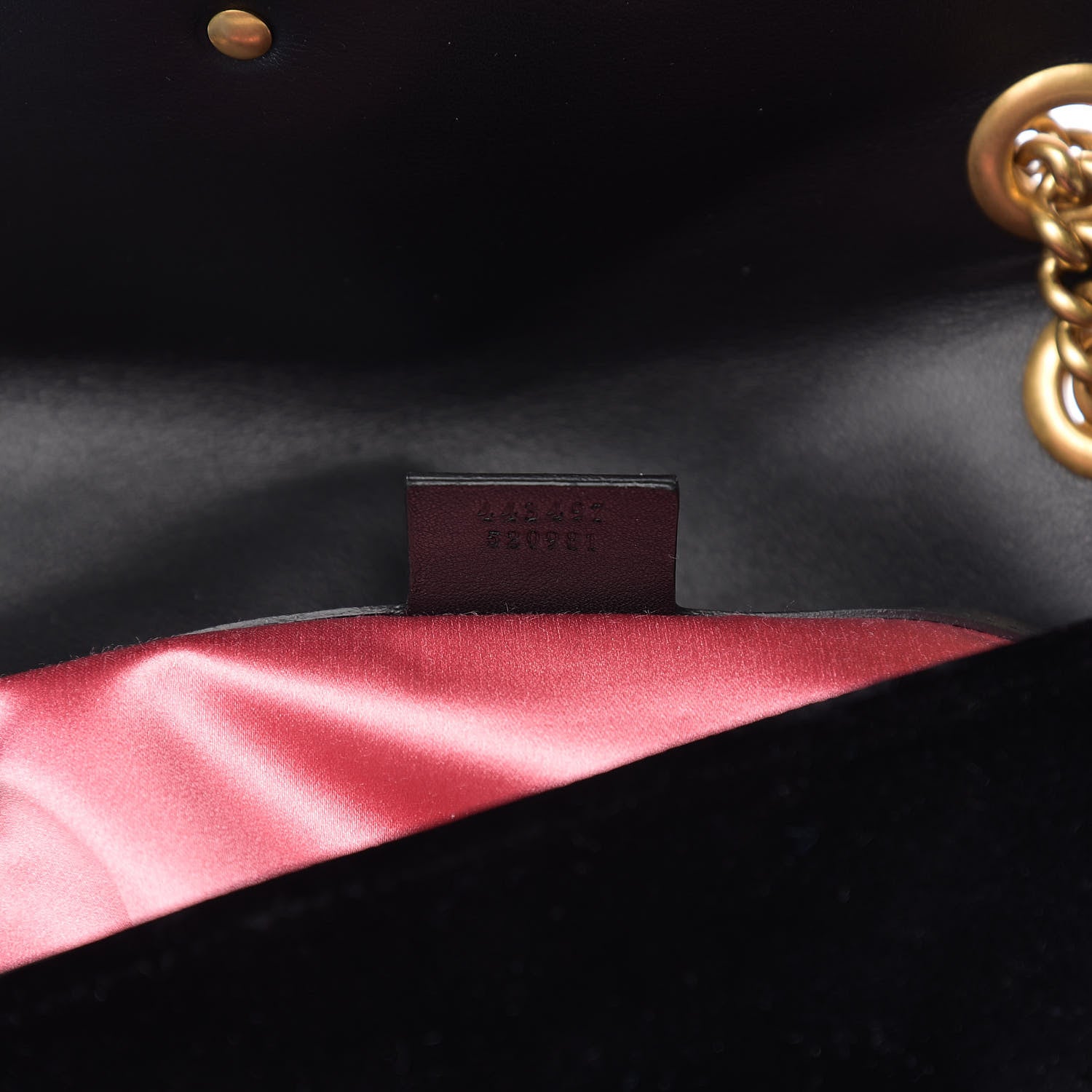 Gucci Velvet Matelasse Marquise Crystals Embroidered Small GG Marmont Shoulder Bag Black 6 of 9