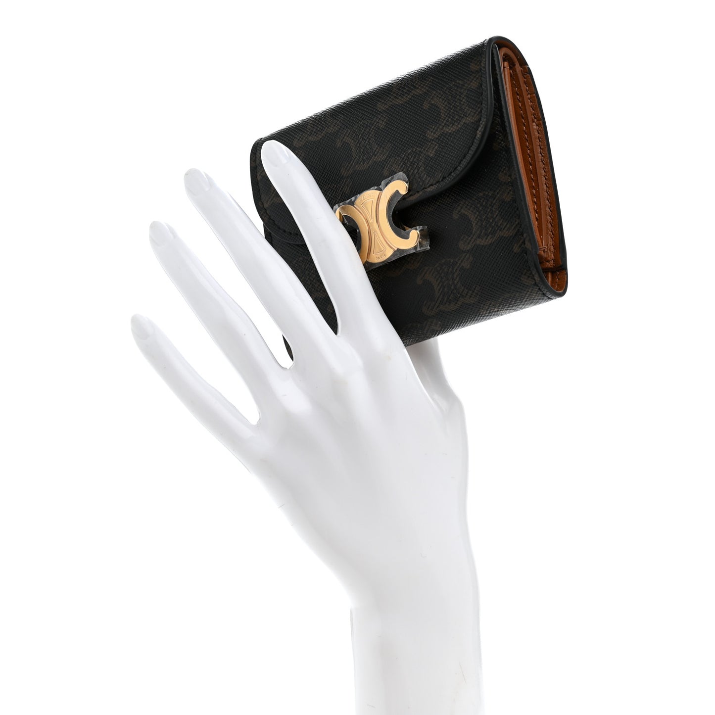 Triomphe Canvas Small Triomphe Wallet Tan