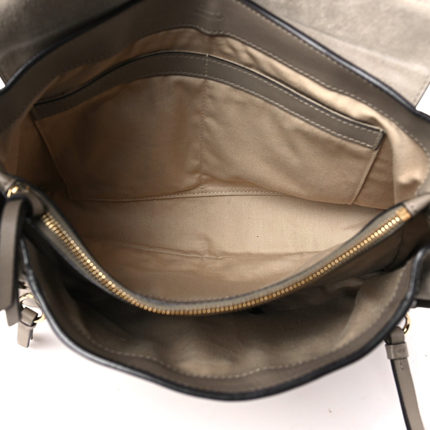 Calfskin Medium Faye Day Shoulder Bag Motty Grey