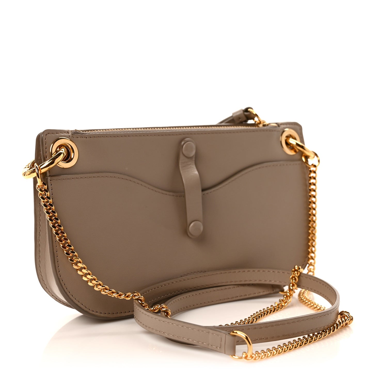 Calfskin Tess Mini Crossbody Bag Motty Grey