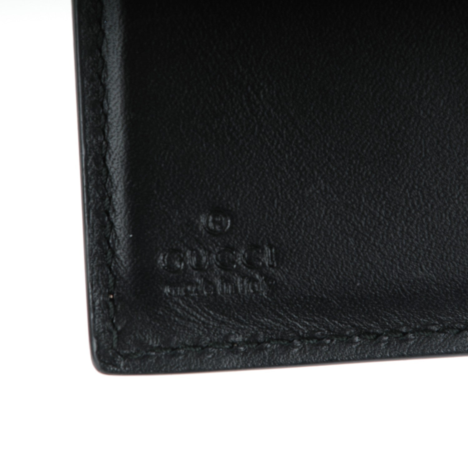 Gucci GG Supreme Monogram Pearl Studded French Wallet Black 6 of 7