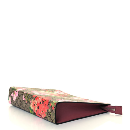 Gucci GG Supreme Monogram Blooms Large Cosmetic Case Beige Multicolor Dry Rose 7 of 8