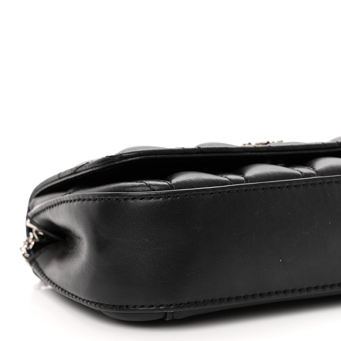 Nappa Quilted Virtus Evening Bag Black