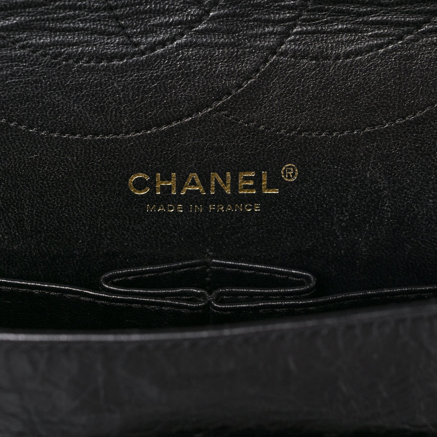 Aged Calfskin Quilted 2.55 Reissue 228 Flap Black