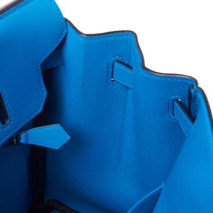 Hermes Swift Birkin 25 Bleu Frida 15 of 32