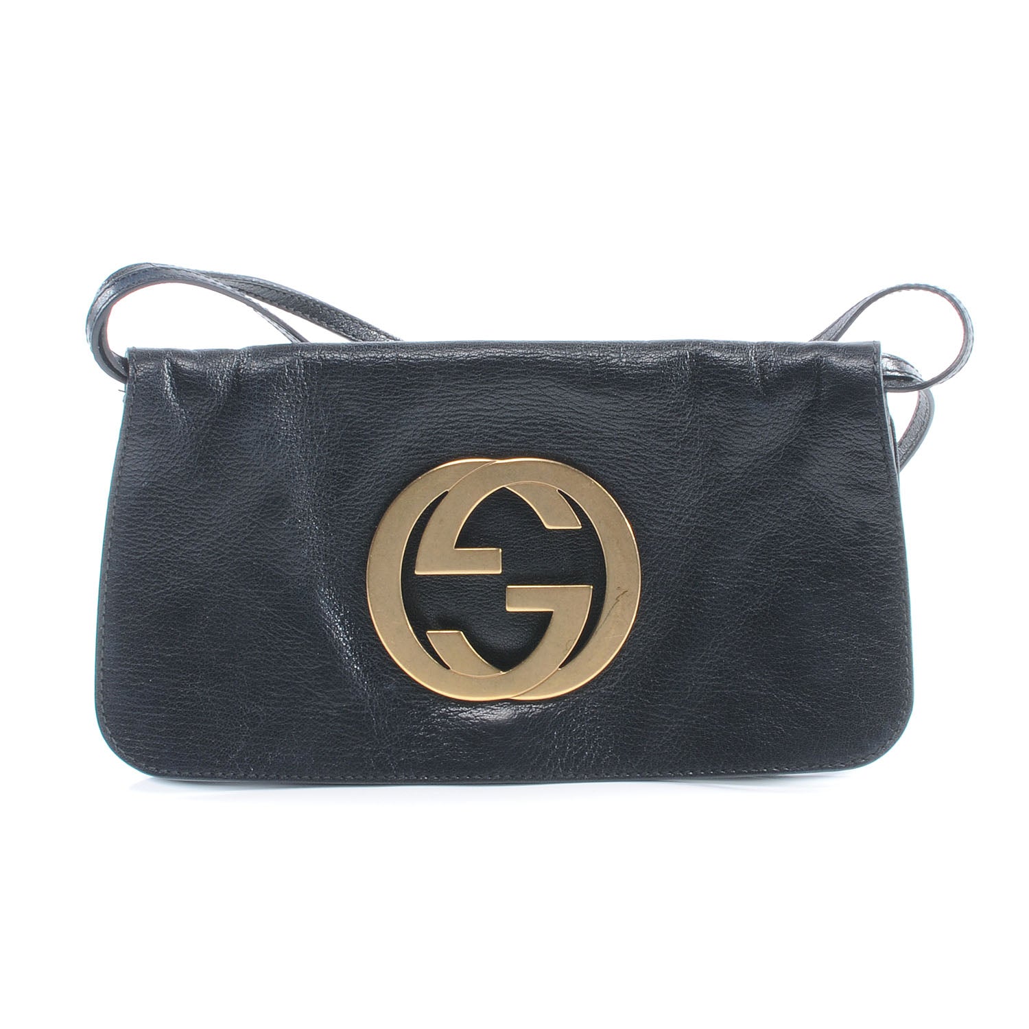 Gucci Leather Blondie Medium Flap Black 1 of 8