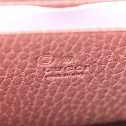 Gucci Dollar Calfskin Interlocking G Chain Wallet Soft Pink 6 of 11