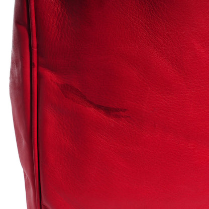 Chanel Lambskin Shoulder Bag Red 5 of 9