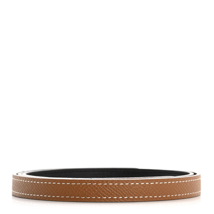 Hermes Epsom Swift 13mm Belt Strap 80 32 Gold Black 2 of 6