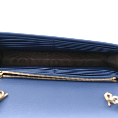 Gucci Dollar Calfskin Interlocking G Chain Wallet Caspian 5 of 10