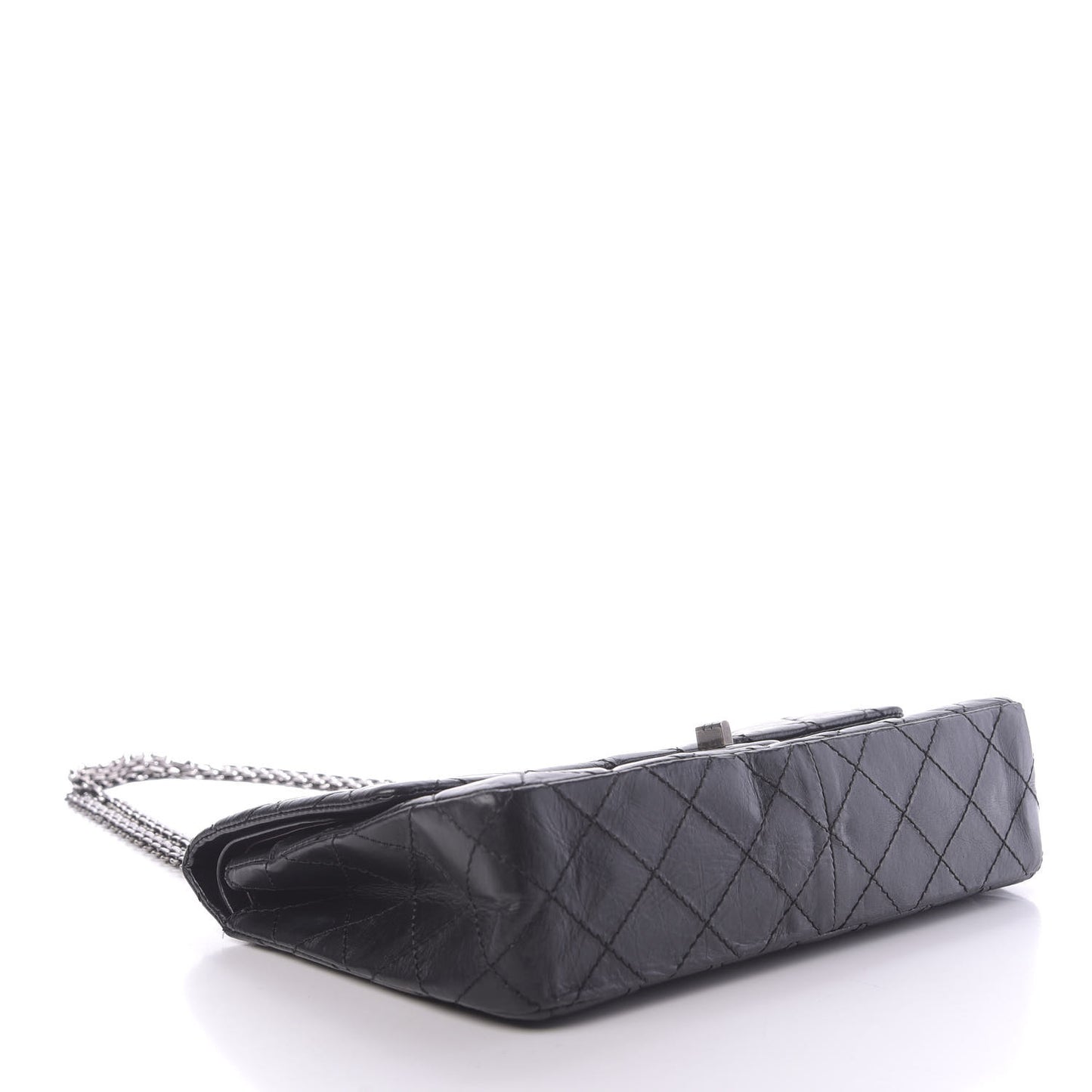 Aged Calfskin Quilted 2.55 Reissue 226 Flap Black