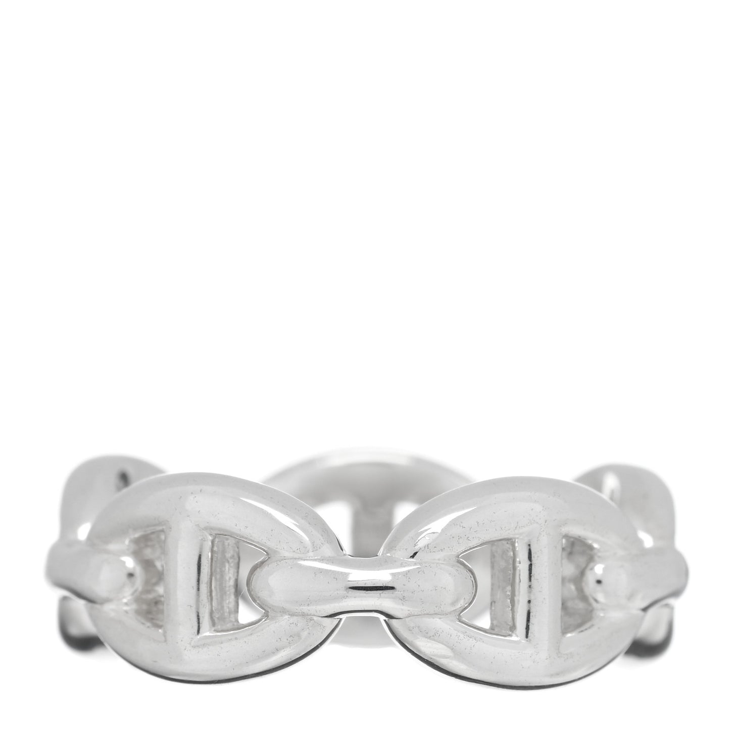 Sterling Silver PM Chaine d'Ancre Enchainee Band Ring 51 5.75