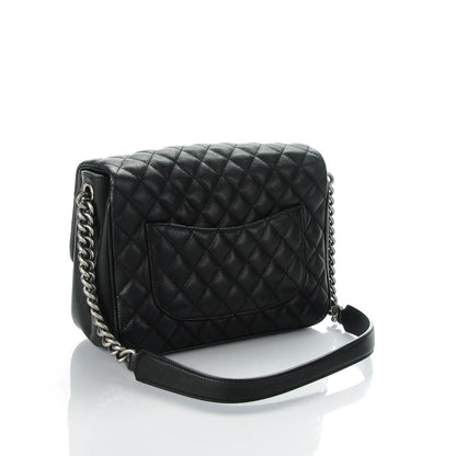 Chanel Caviar Quilted Medium Rock In Rome Single Flap Black 3 of 8