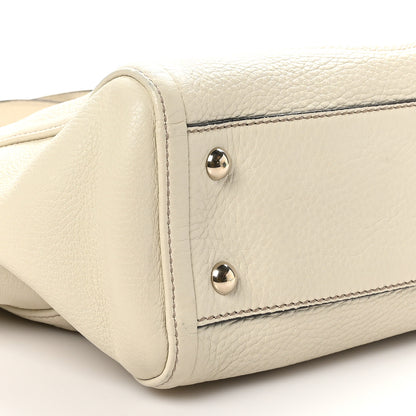 Gucci Pebbled Calfskin Small Soho Top Handle Bag Off White 8 of 9